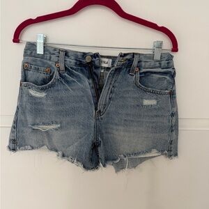 Pistola Blue Distressed Jean Shorts